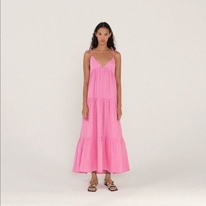 Zara Tired Chiffon Midi Dress